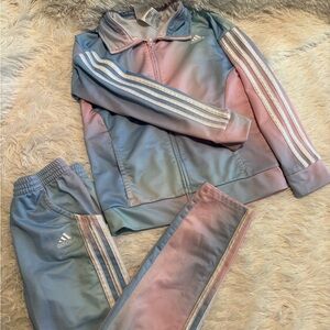 Adidas Kids Blue and Pink Sweatpants & Joggers Set